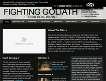 Tablet Screenshot of fightinggoliathfilm.com